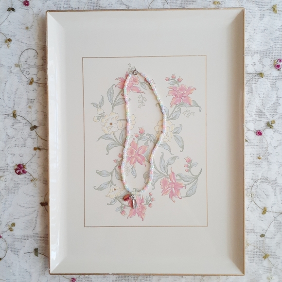 Handmade Pastel Beaded Choker Short Necklace Beach - Picture 1 of 8